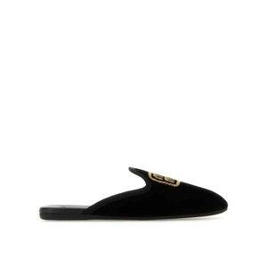 Miu Miu Logo Embroidered Slip-On Mules - NWT